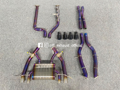 Mise à niveau du système d'échappement sport à valve en titane pour BMW G80 M3 et G82 M4