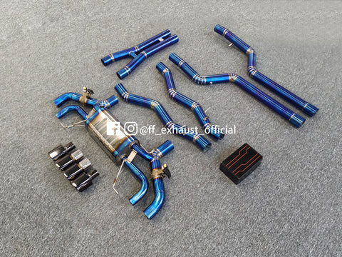 Upgrade BMW F91/F92/F93 M8 Titan-Sportauspuffanlage mit Ventilen 