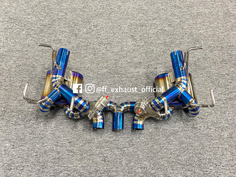 Mise à niveau du système d'échappement sport à valves en titane Ferrari 458 