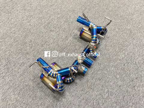 Mise à niveau du système d'échappement sport à valves en titane Ferrari 458 