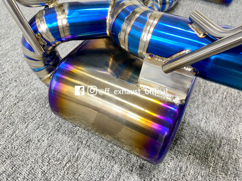 Mise à niveau du système d'échappement sport à valves en titane Ferrari 458 