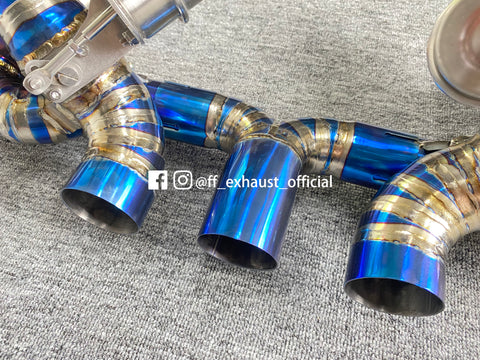Mise à niveau du système d'échappement sport à valves en titane Ferrari 458 
