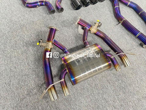 Mise à niveau du système d'échappement sport à valve en titane pour BMW G80 M3 et G82 M4 