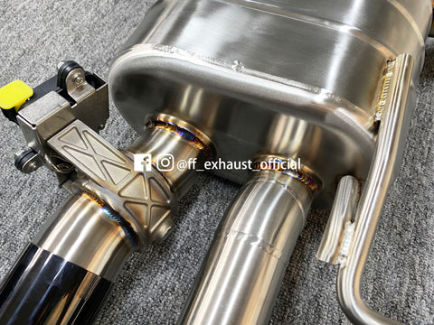 Mise à niveau du système d'échappement sport à soupapes Audi C8 S6/S7 