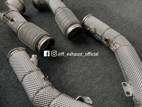 Upgrade Maserati MC20/Cielo Downpipes und OPF Delete Pipes 