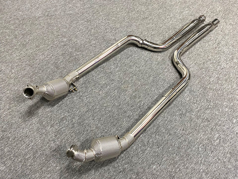 Mercedes Benz W204 C63 AMG M156 Downpipes