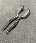 Performance downpipe with heat shields for ferrari 812 v12