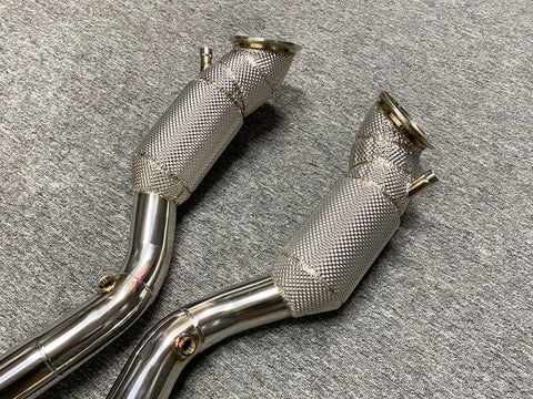 CNC Flange with TIG welded Downpipe for Ferrari 812 6.5L V12
