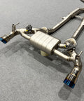 Valved exhaust muffler for nissan z rz34 