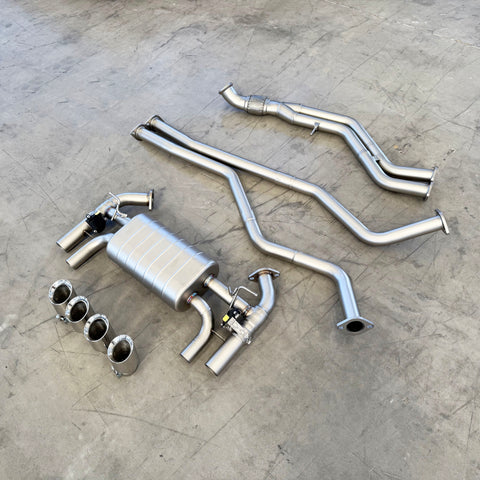 Valved sports exhaust for bmw f87 m2 