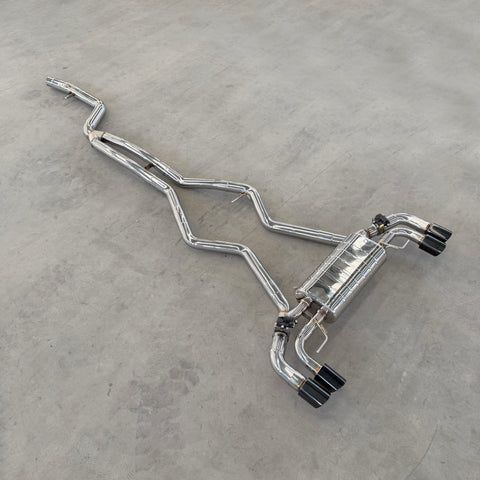 valved sport catback exhaust system for bmw g20 m340i
