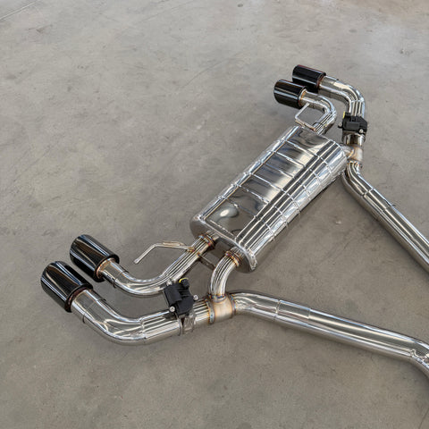 valved catback exhaust muffler for bmw g20 m340i