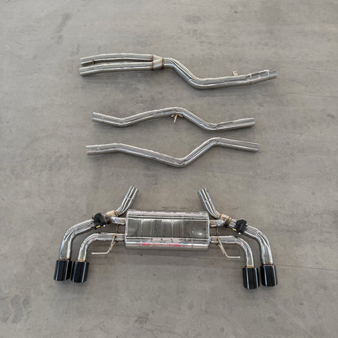 304stainless steel catback exhaust muffler for bmw g20 m340i b58 3.0t