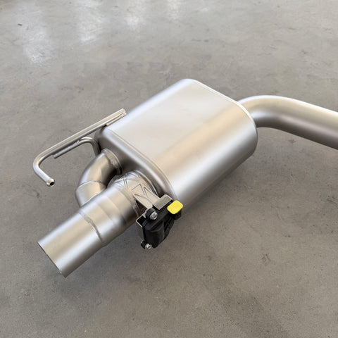 valved exhaust muffler for w205 c43 amg