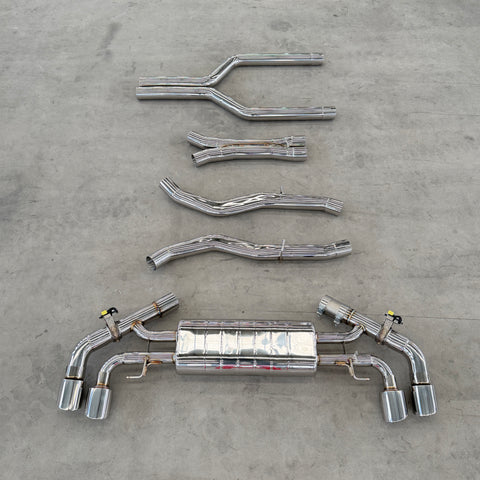 performance exhaust system for bmw f95 f96 x5m x6m s643 4.4t