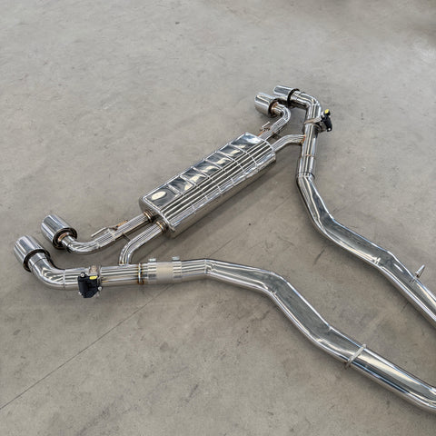 valved exhaust muffler for bmw f95 x5m s63 4.4t