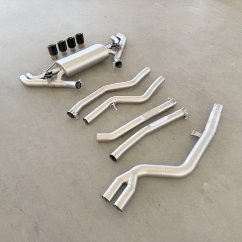 valved sport catback exhaust for bmw g42 m240i
