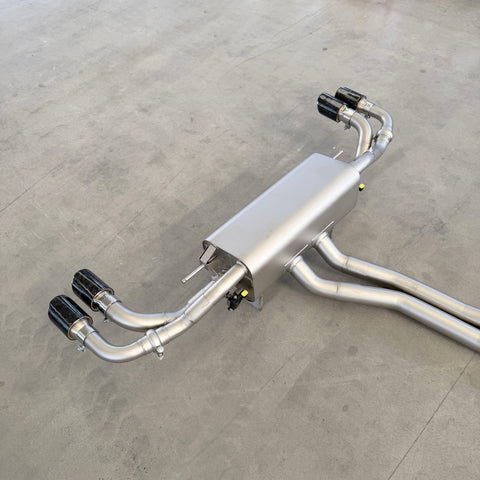 valved exhaust muffler for audi sq8 4.0t