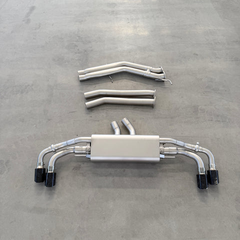 valved sport catback exhaust for audi sq7 sq8 4.0t