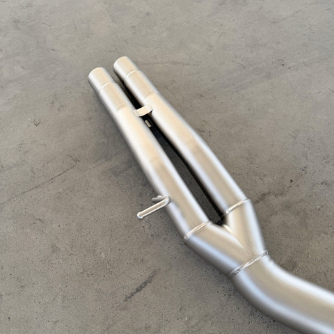 3,5 inch, tig welded, exhaust system for audi rs3