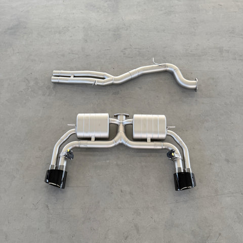valved sport catback exhaust for audi rs3 8v 2.5t