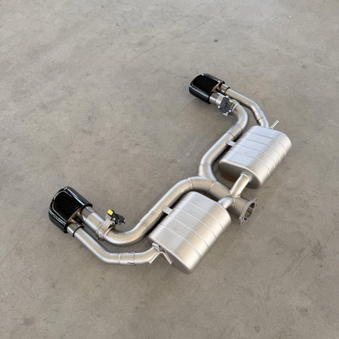 valved exhaust muffler for audi rs3