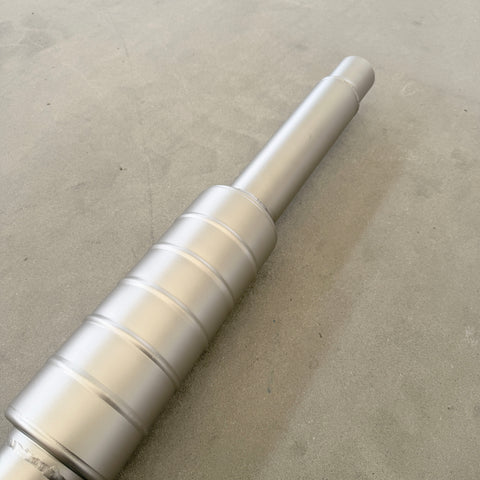 exhaust system with resonator for vw mk8 gti 2.0t
