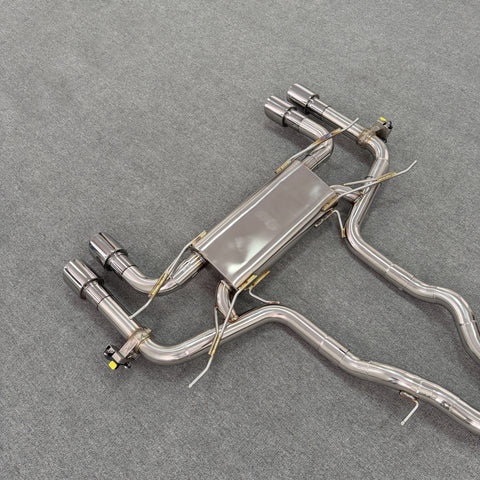 valved exhaust pipe for Jaguar F-Type R 5.0L V8