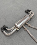 valved exhaust muffler for porsche 958 cayenne 3.6L V6