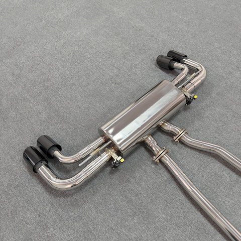 valved exhaust muffler for porsche 958 cayenne 3.6L V6