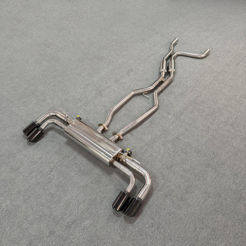 valved sport catback exhaust for porsche 958 cayenne 3.6L V6