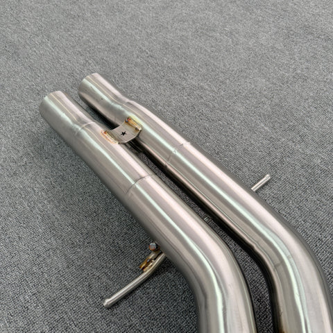 exhaust system with tig welded for porsche cayenne turbo gt 4.0t v8