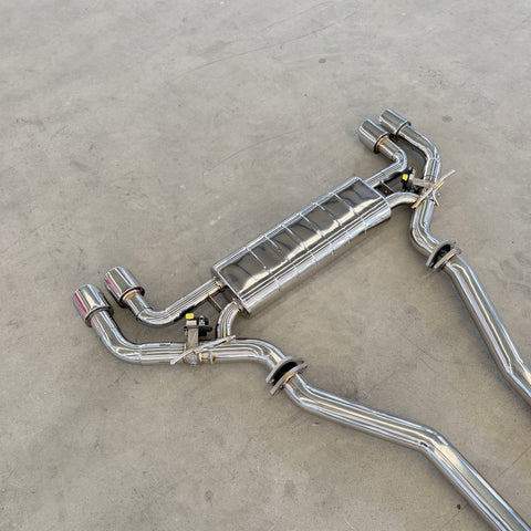 valved exhaust muffler for bmw g30 540i 