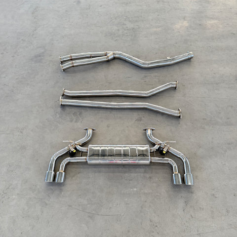 valved sport catabck exhaust for bmw g30 540i 