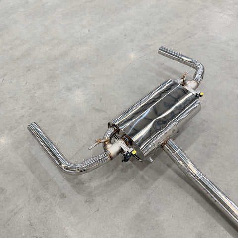 valved exhaust muffler for mercedes a35 amg