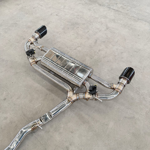 valved exhaust muffler for bmw m135i f40