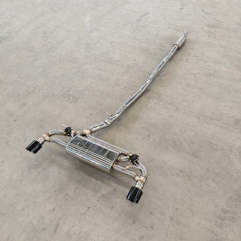 valved catback exhaust for bmw f40 m135I xDrive