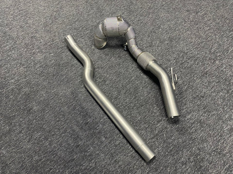 high flow sport catted downpipe for audi tts mk3 2.0t，200cells.