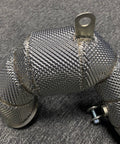 downpipe for audi tts 8s 2.0t，CNC lange，with heat shields